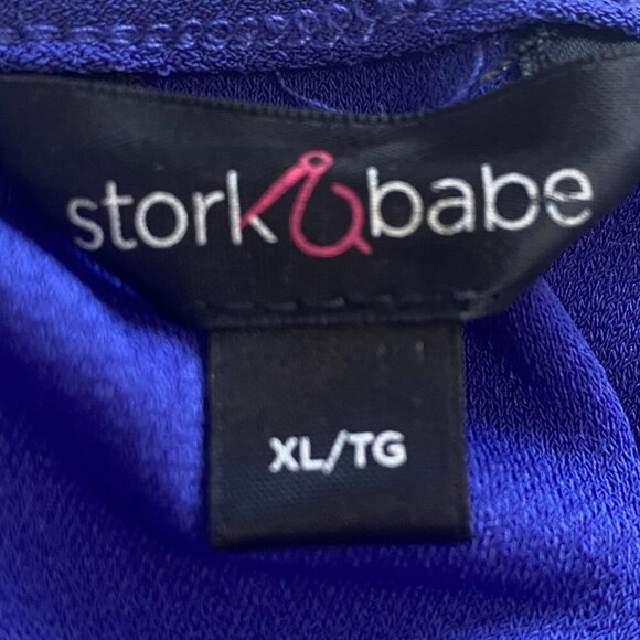 Stork & Babe Ruched Short Tee Dress Maternity‎ Size XL - Picture 8 of 8